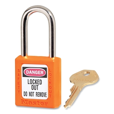 6 PIN TUMBLER ORANGE SAFETY LOCKOUT PADL